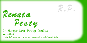 renata pesty business card